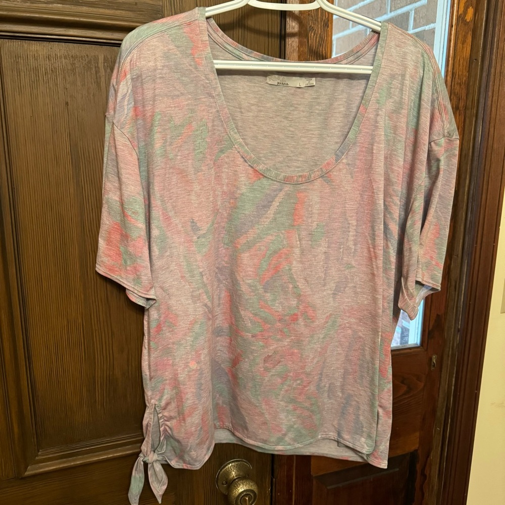 Prana Polyjungle Watercolor Tye Dye Top